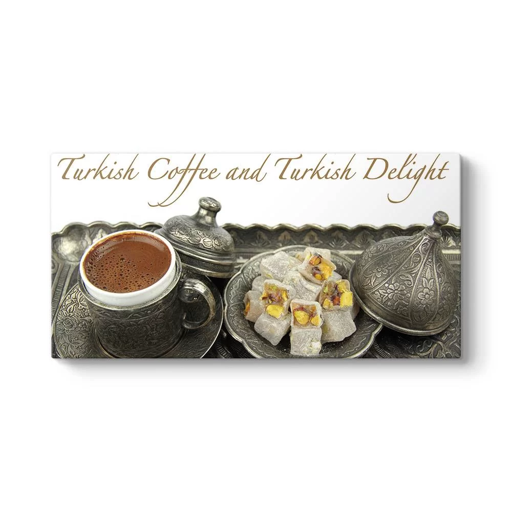 Türk Kahvesi ve Lokum Tablosu - Model 5